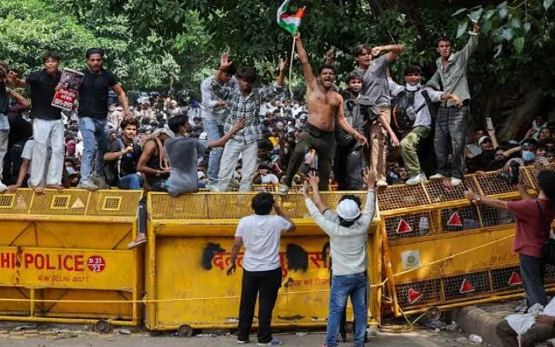 delhi protest